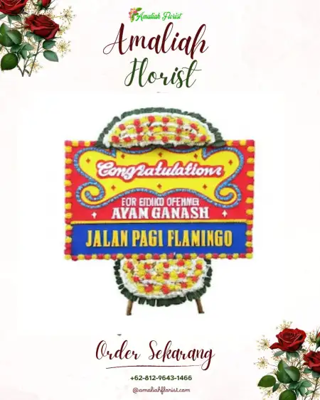 Sewa Papan Bunga Rajabasa Baru